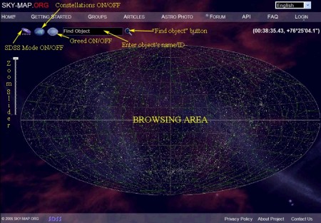 Esplora la mappa dell'Universo online in stile Google Earth