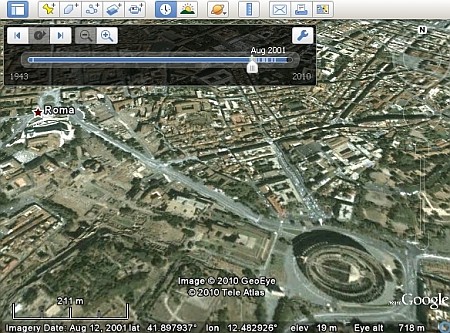 Google Earth - Come usare l'archivio di Immagini Storiche